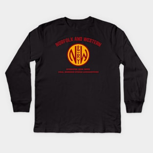 NORFOLK AND WESTERN RAILWAY Kids Long Sleeve T-Shirt